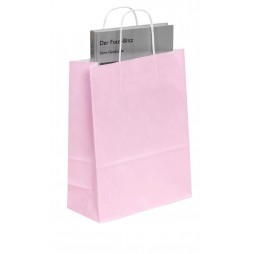 Papier-Tragetaschen Toptwist pink 24,0 x 11,0 x 31,0 cm (BxTxH) Inhalt 50 Stück
