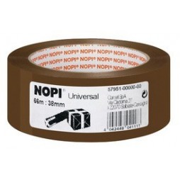 6 Rollen Verpackungsklebeband Universal, 50mm x 66m, braun