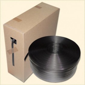 1 Stück PP-Umreifungsband 12 mm schwarz 1000 m Spendekartons